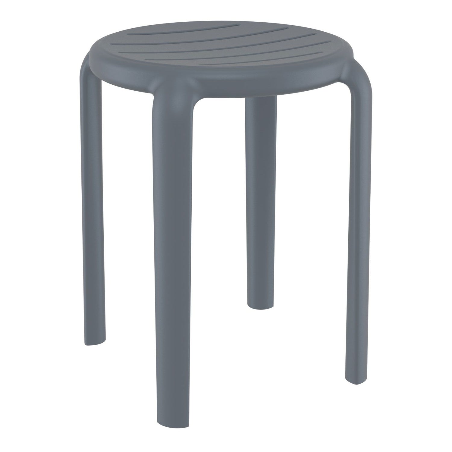 Shower stool "Tom" anthracite colour side view