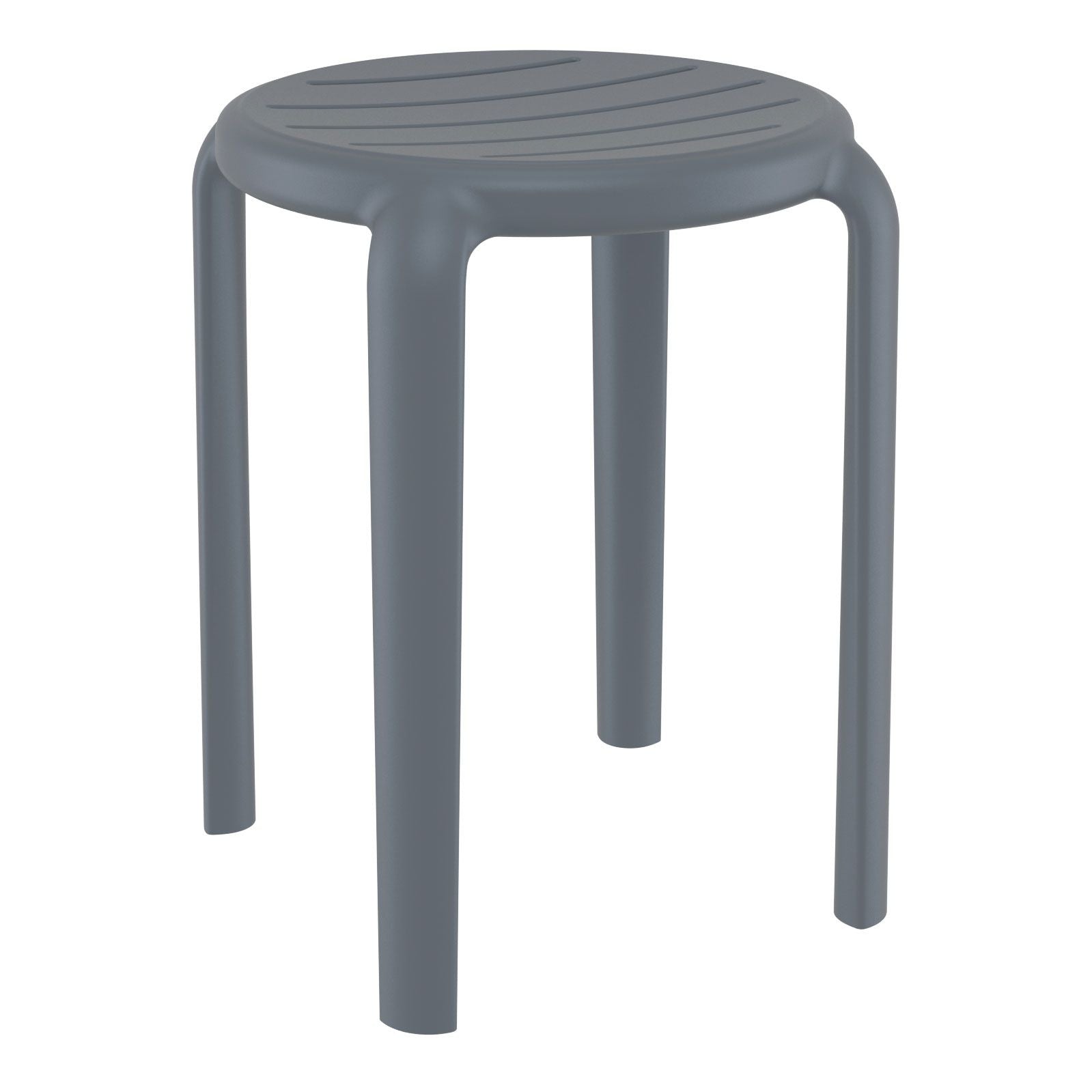 Shower stool "Tom" anthracite colour side view
