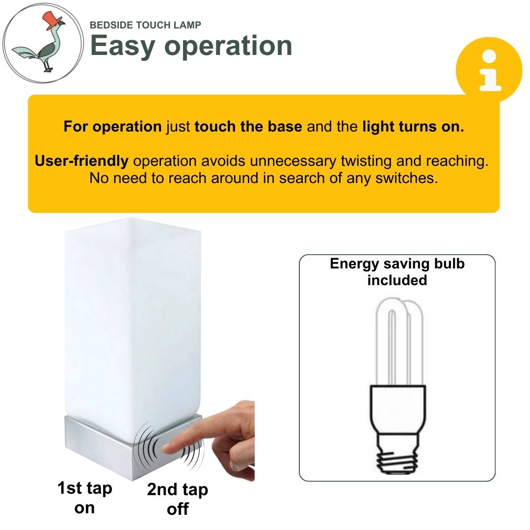 Touch lamp easy operation instructions