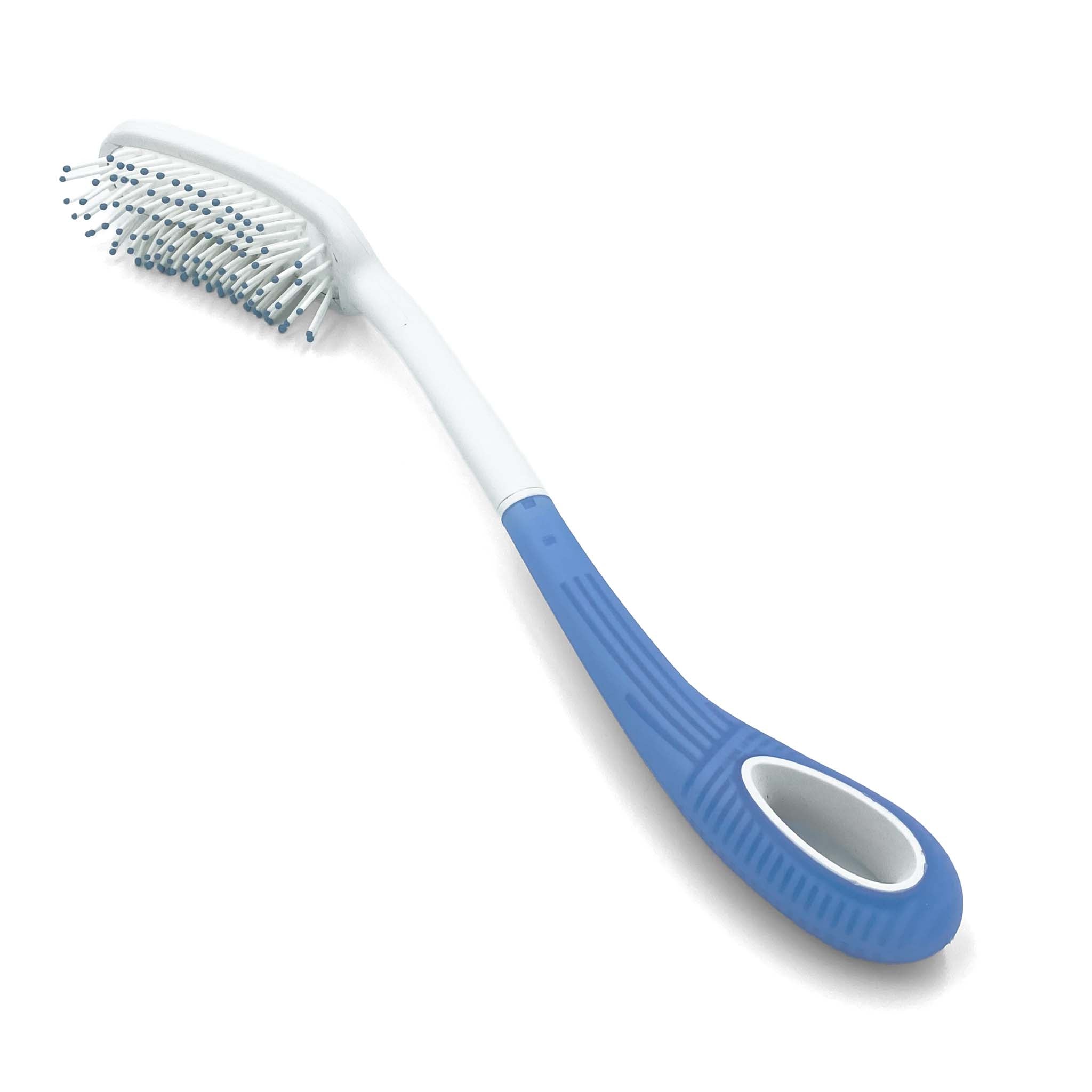 long handled hair brush showing thick handle