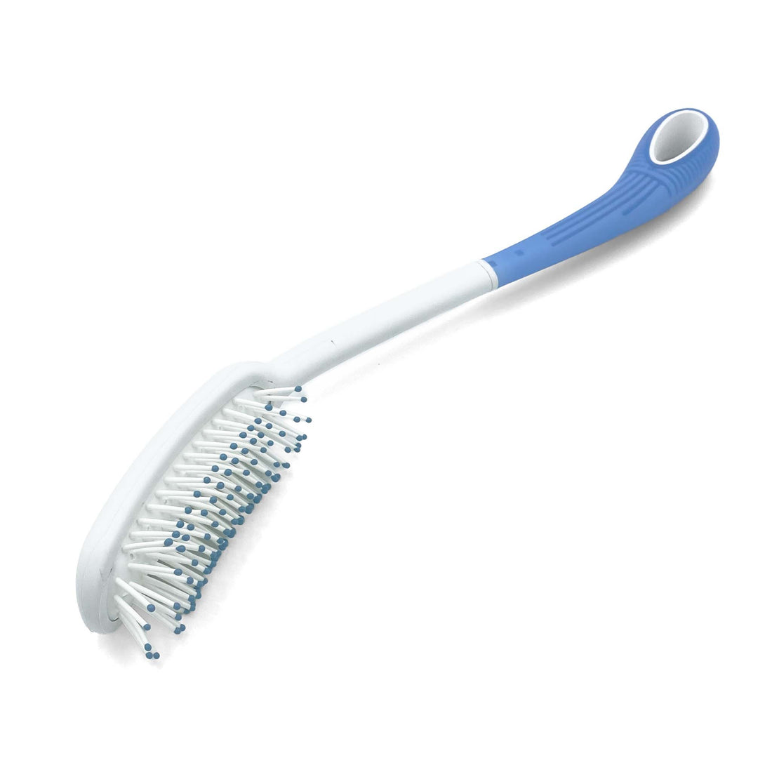 thick long handled hair brush