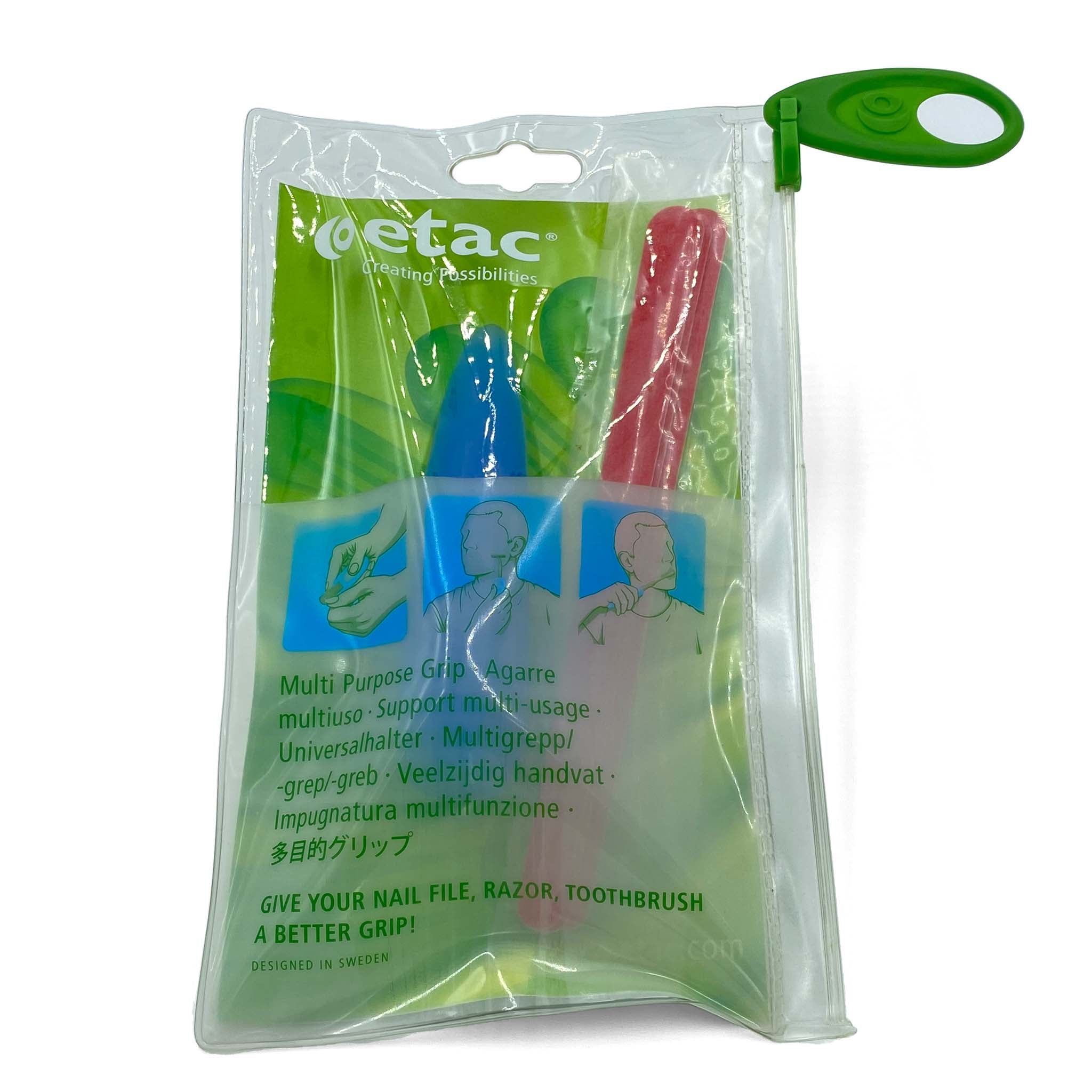 multipurpose grip packet front