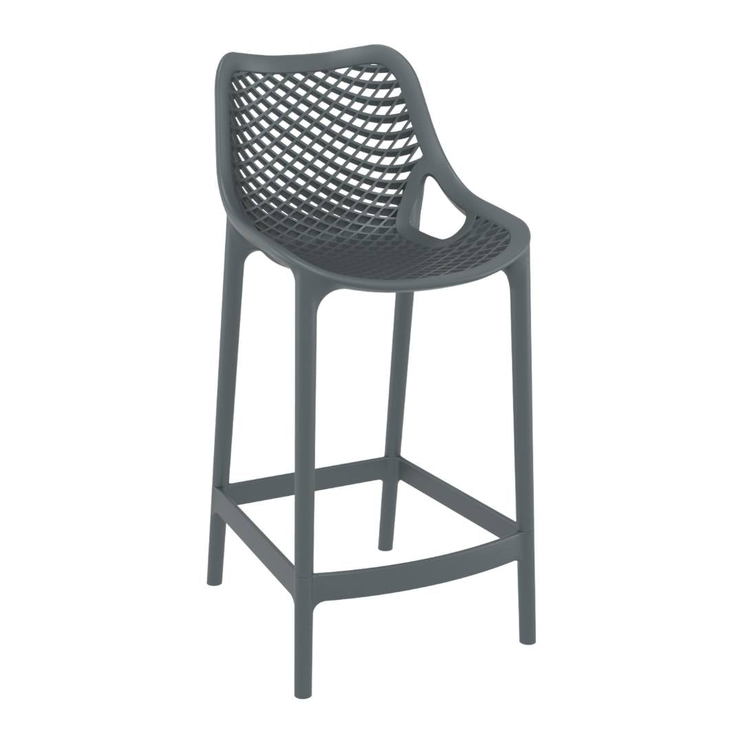 Bar stool in anthracite