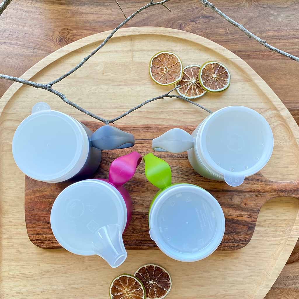 Mugs with optional lids for adults