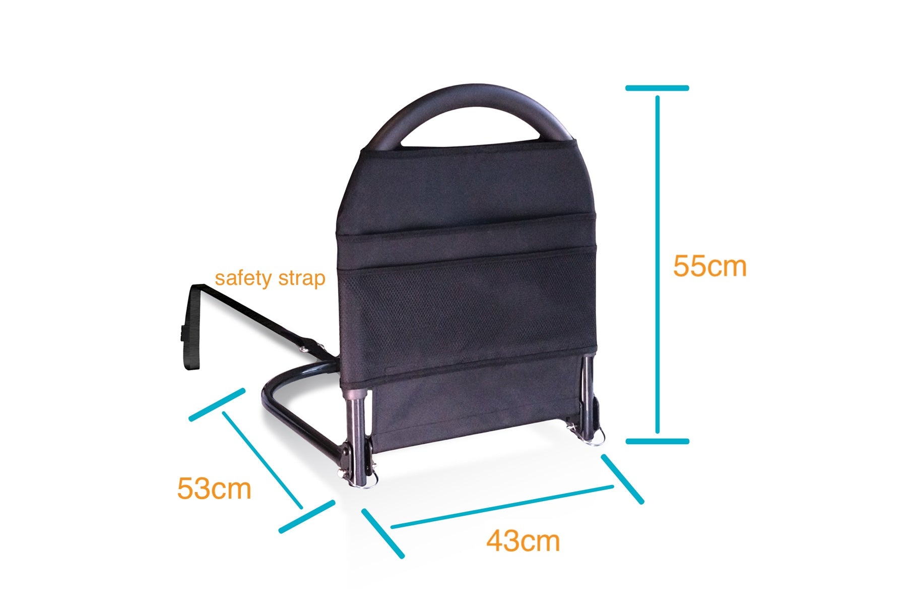 travel bed rail with measurements