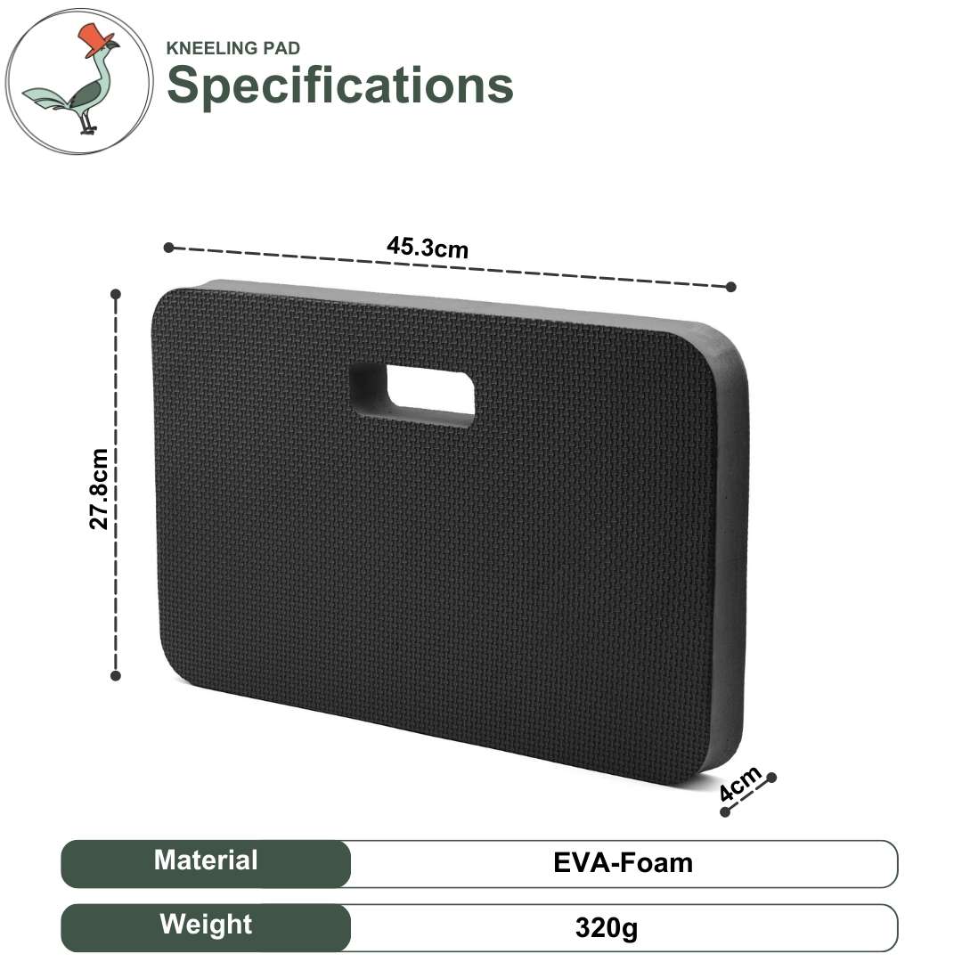 dimensions and specifications of the extra thick kneeling pad