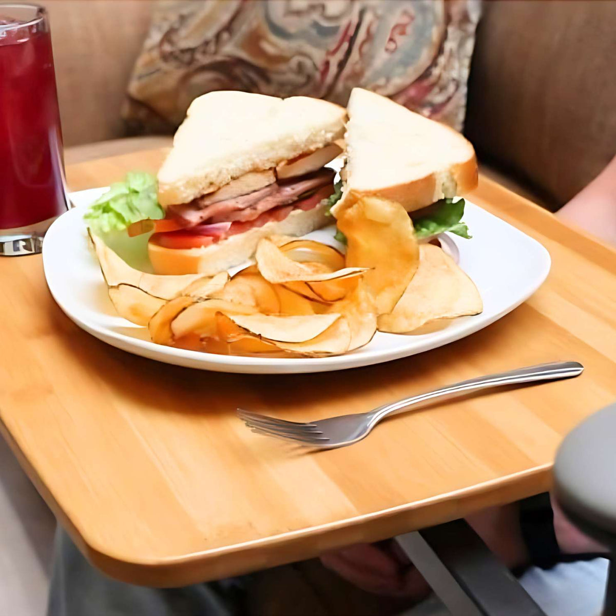 a plate with sandwiches on the omni tray