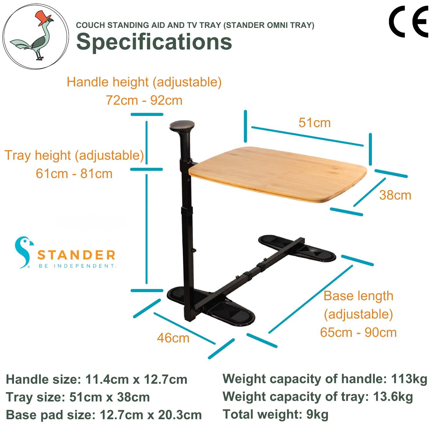 Stander Omni Tray specifications