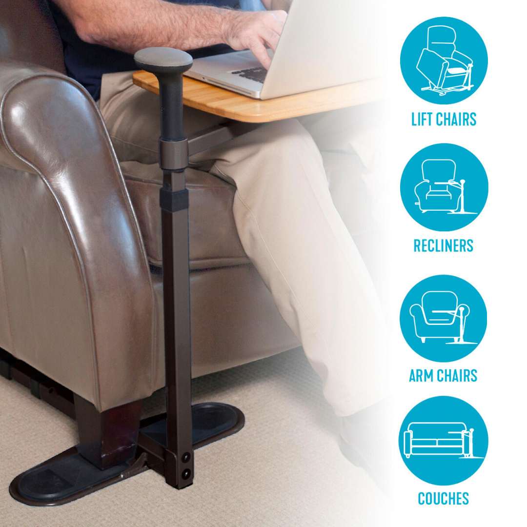 Couch swivel tray suitable for arm chairs, lift chairs, recliners and couches