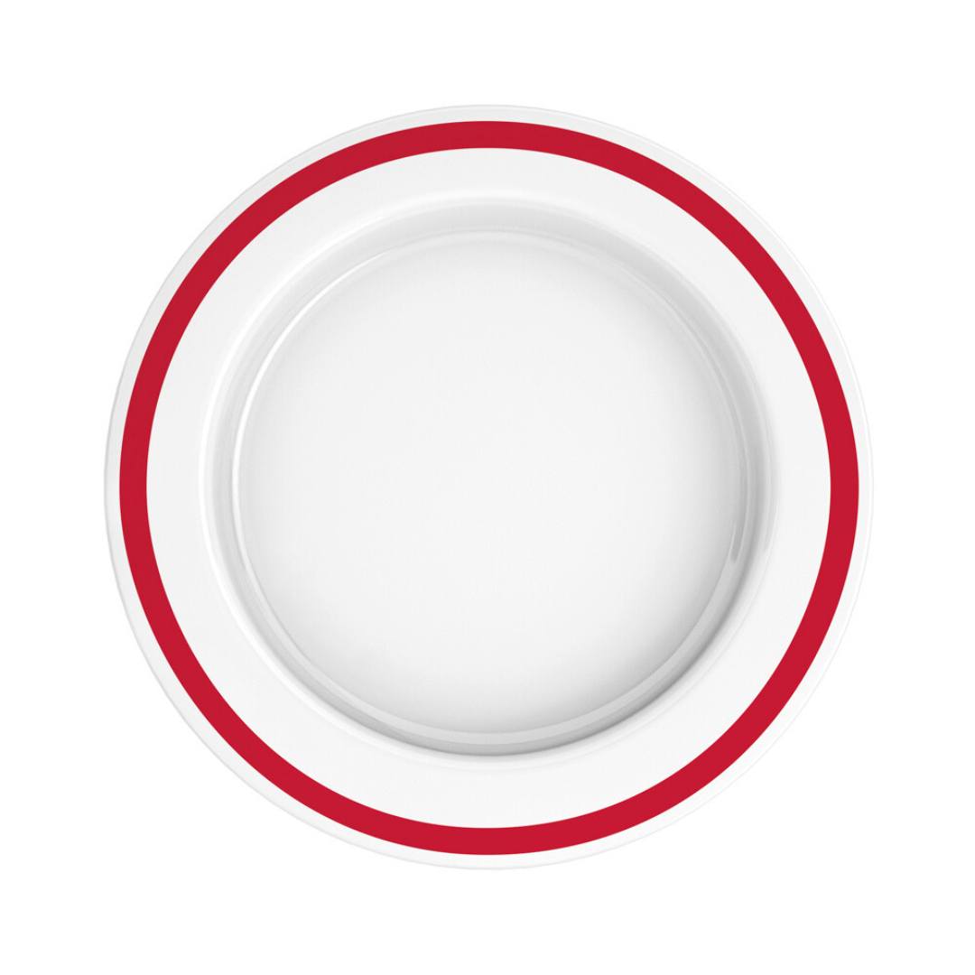 sloped plate 27cm red