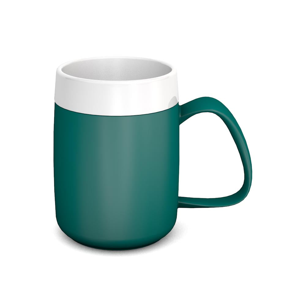 plastic mug beaker with internal cone teal