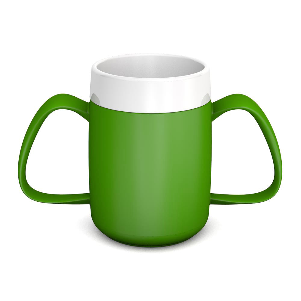 two handled mug