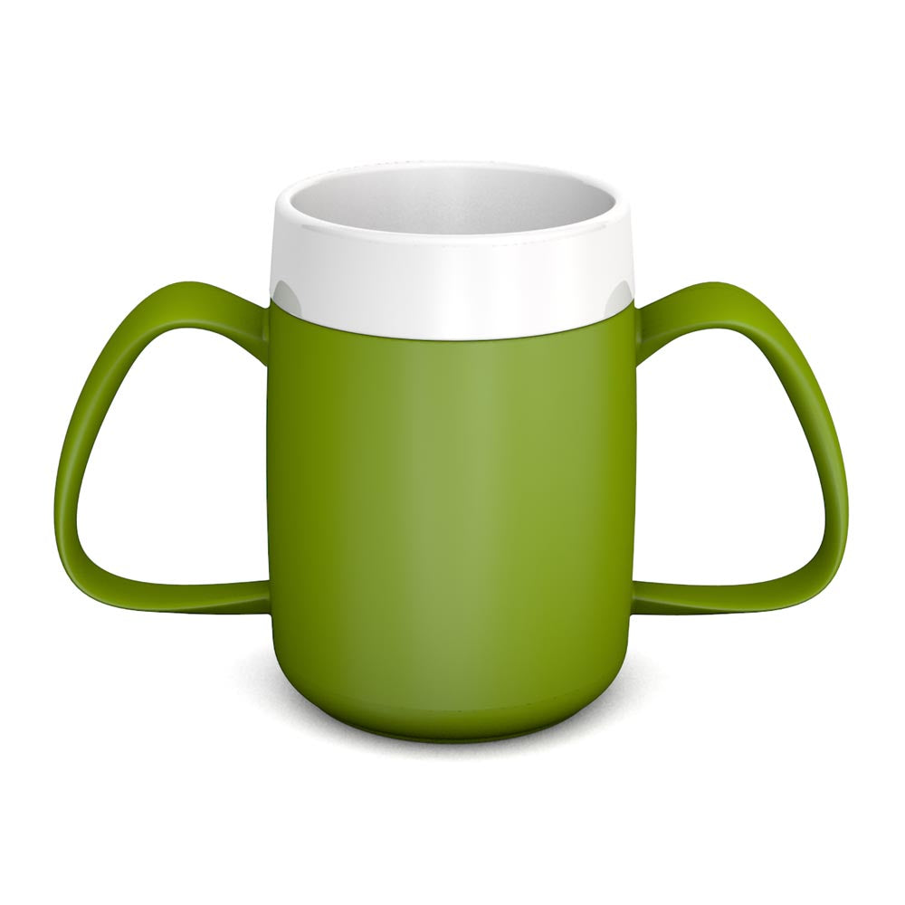 two handled mug