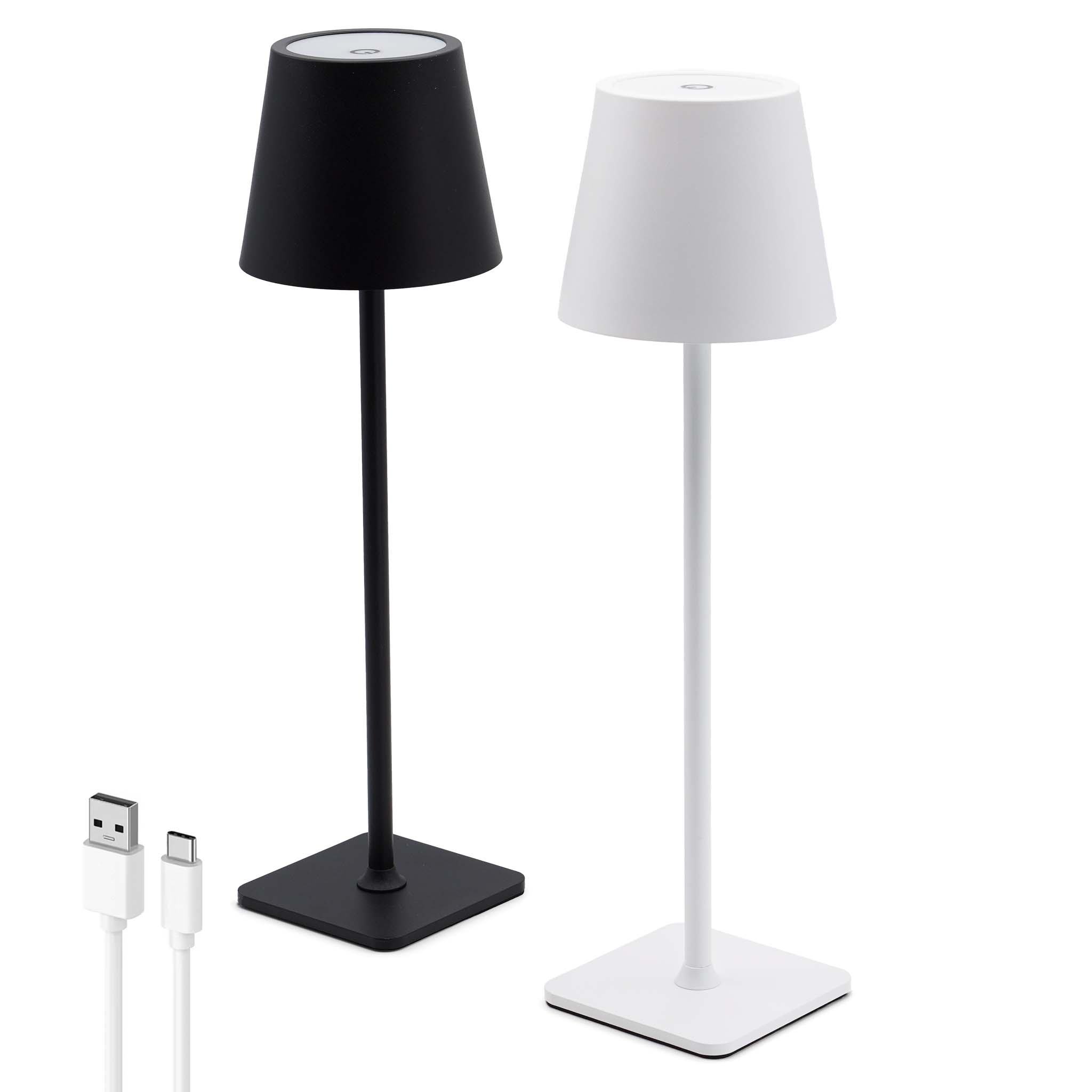 White touch deals bedside lamp