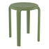 Shower stool "Tom" olive green side view