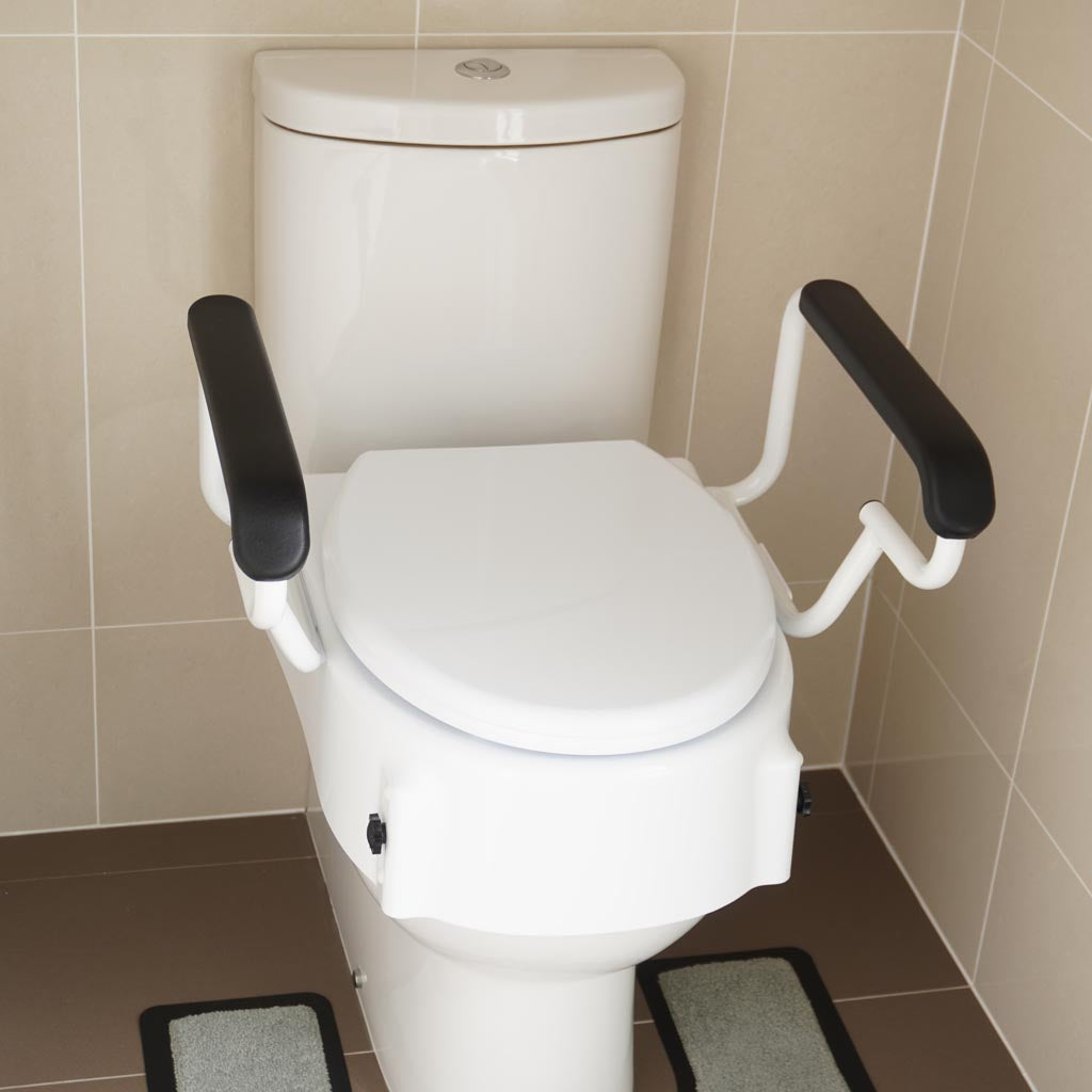 Toilet seat deals risers with arms