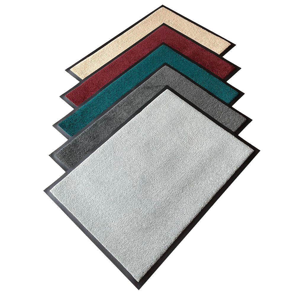 ultra thin non slip mats stacked in five colours