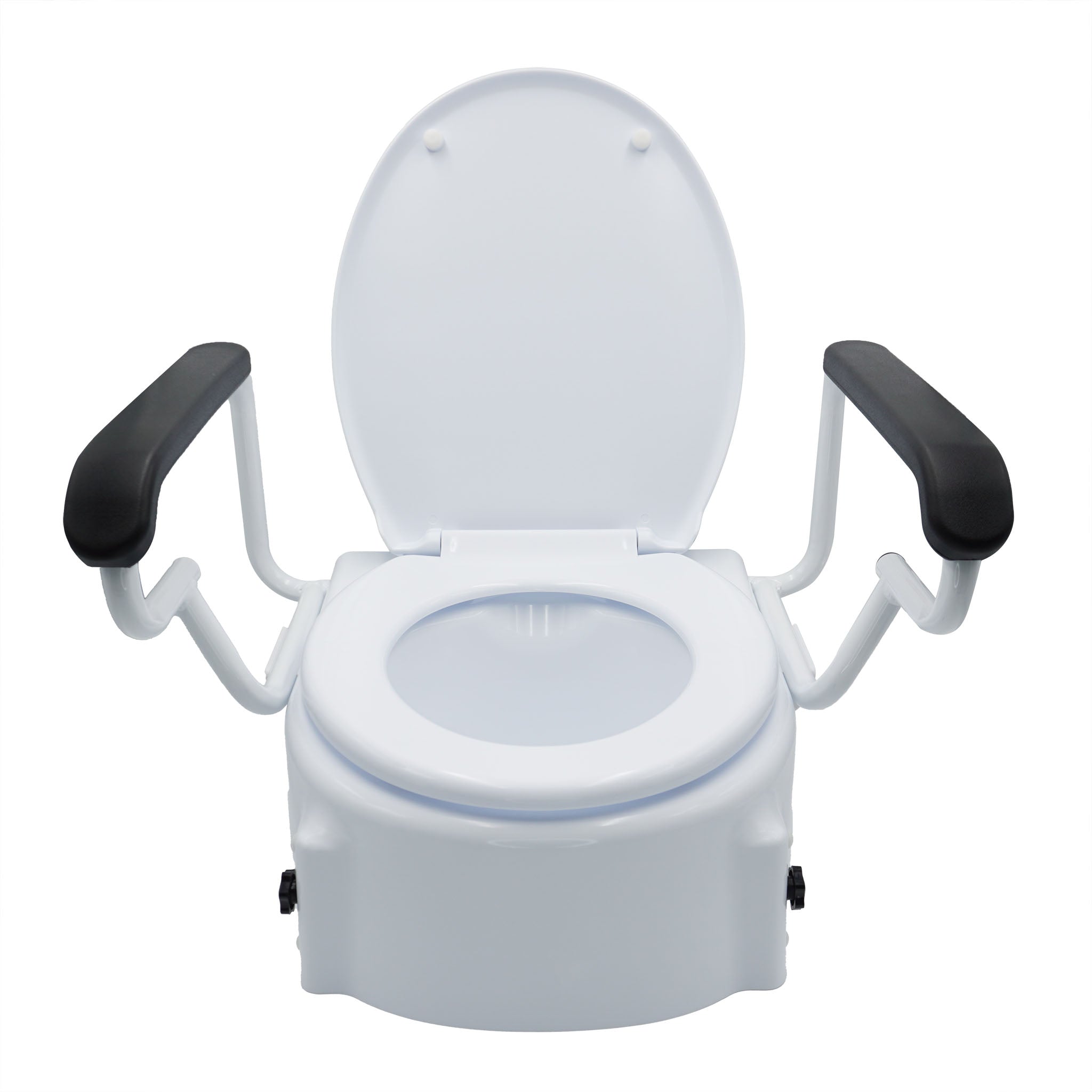Toilet Seat Raiser with Handles | Adjustable Raised Toilet Seat – The ...
