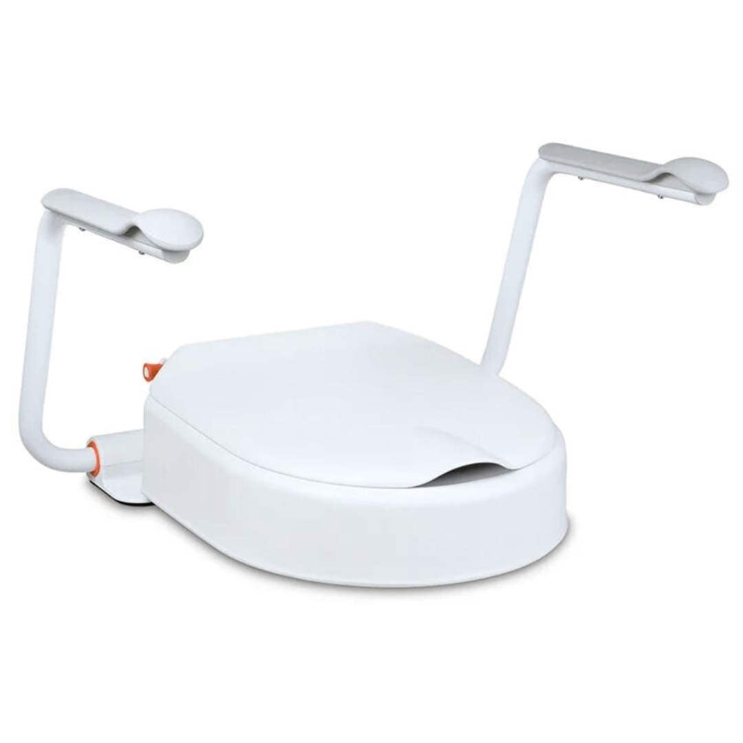 Etac Hi-Loo toilet seat raiser with armrests 10 cm variant