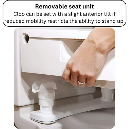 Etac Cloo adjustable height toilet seat raiser removable seat unit