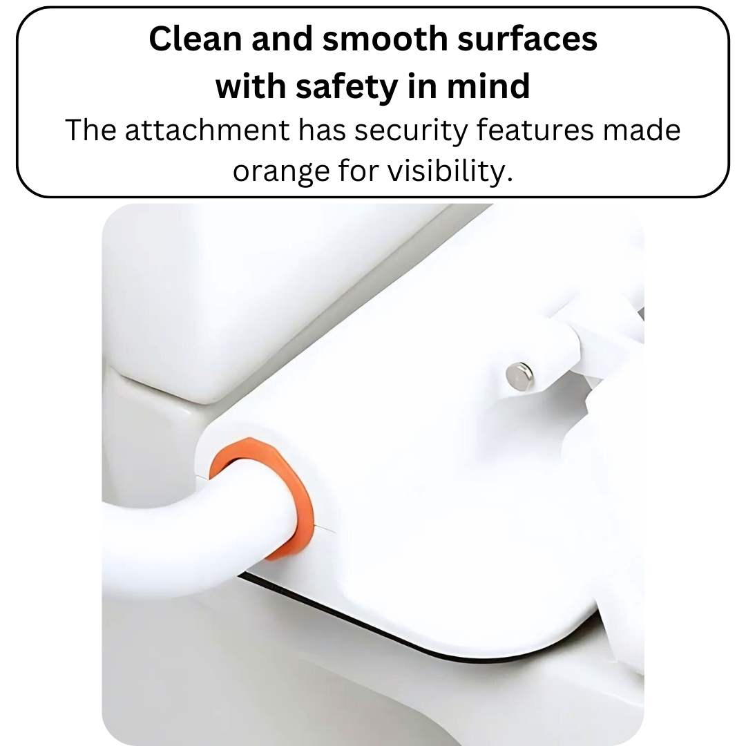 Etac supporter toilet seat with armrests  explanation of the safety features