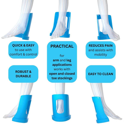 detailed view of the ezyas compression stocking applicator