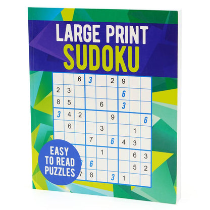 Large Print Sudoku puzzle book front cover