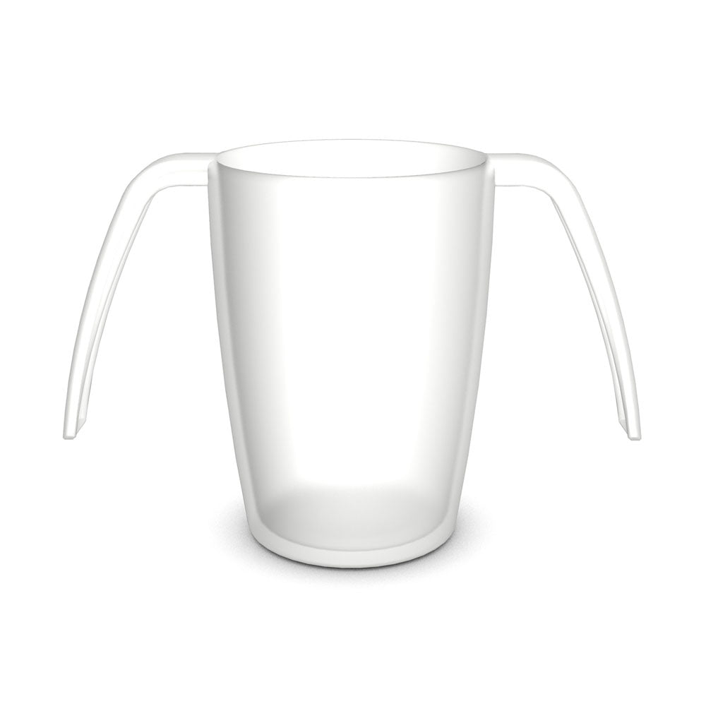 transparent two handed cup