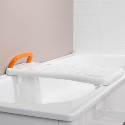 Bathtub bench across display bathtub