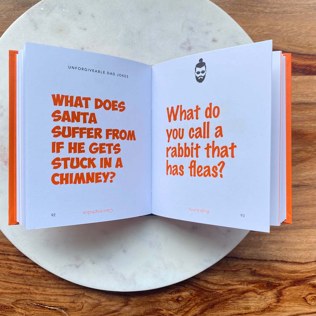 The Little Book of Dad Jokes Book open book