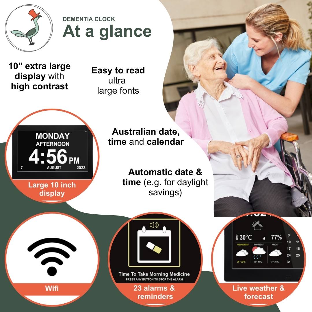 Dementia clock Reminder clock Dementia clock Australia The