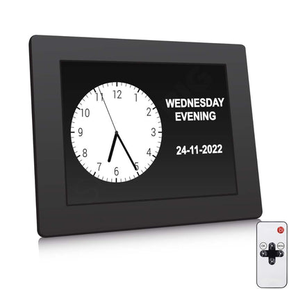 dementia clock showing the analogue display