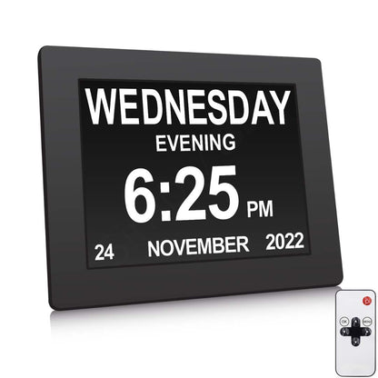 dementia clock showing the digital display