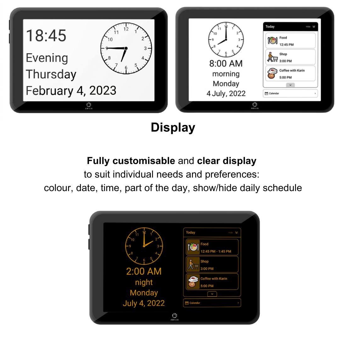 CARY Base Reminder clock fully customisable display