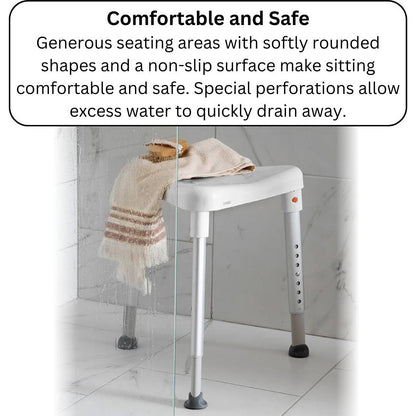 Etac edge shower stool comfortable and safe seating