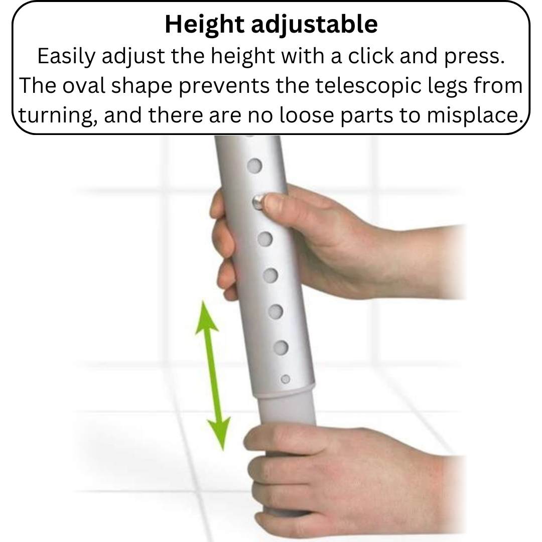 Etac edge shower stool height adjustability