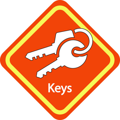 keys reminder sign