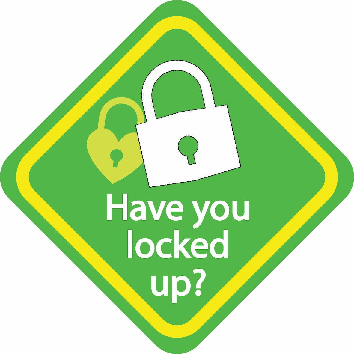 Have you locked up? reminder sign