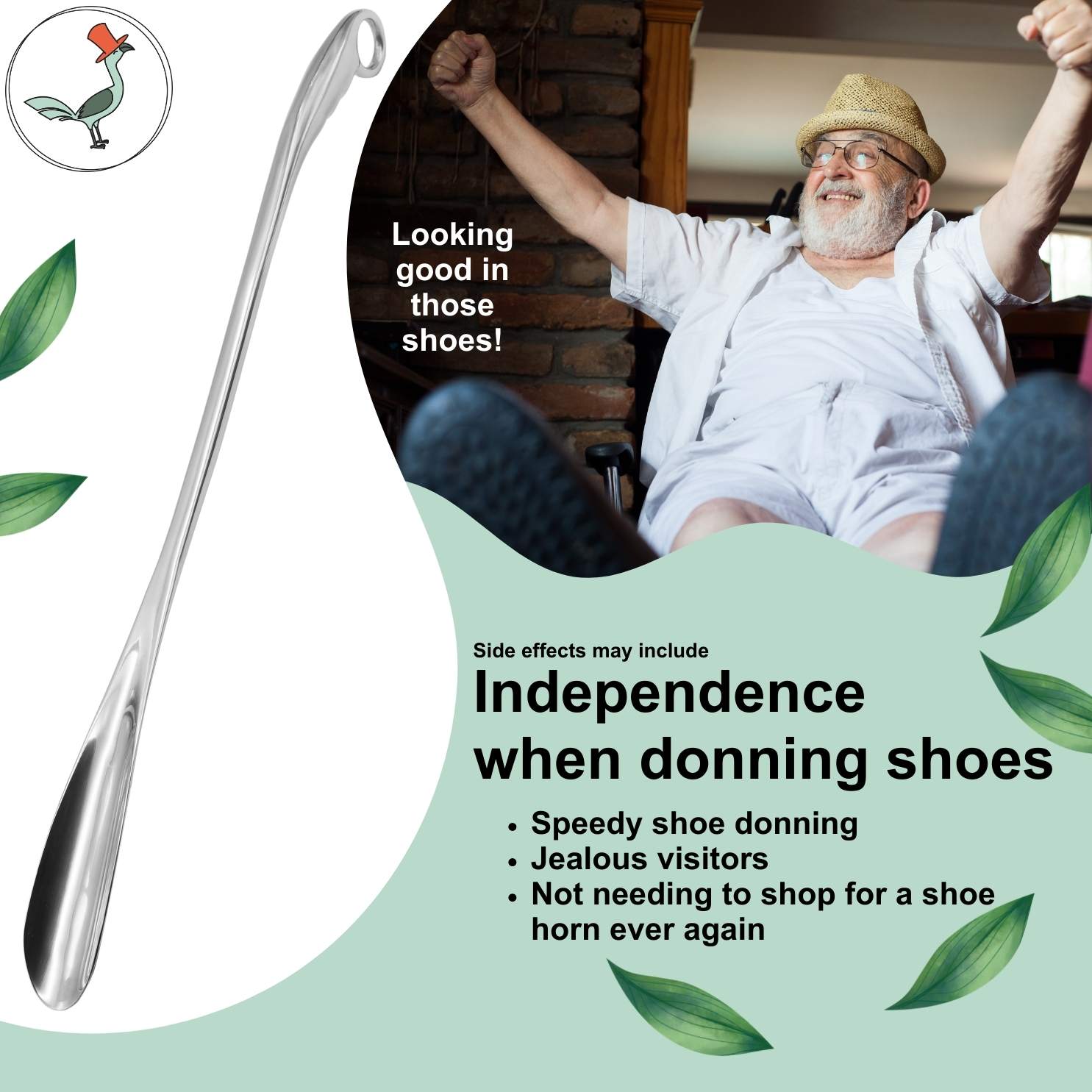 information about independence when owning the long metal shoe horn