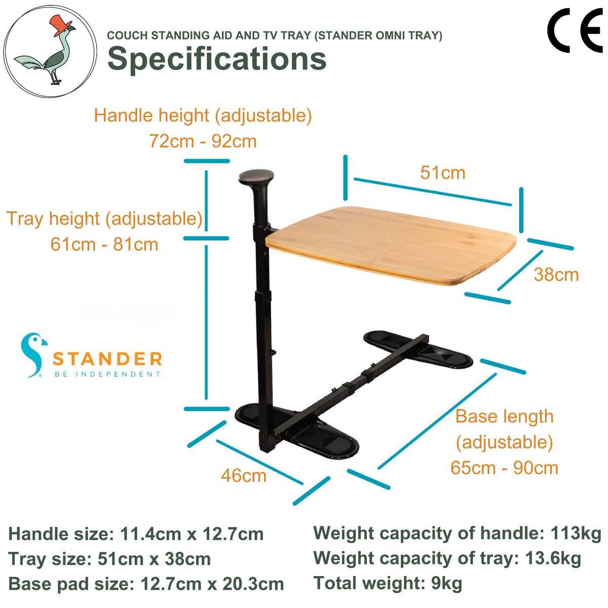 Stander Omni Tray specifications