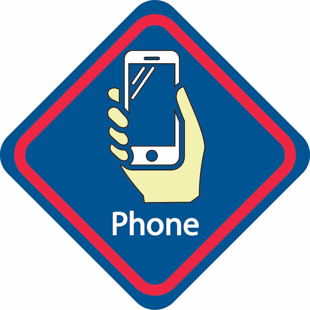 phone or mobile reminder sign