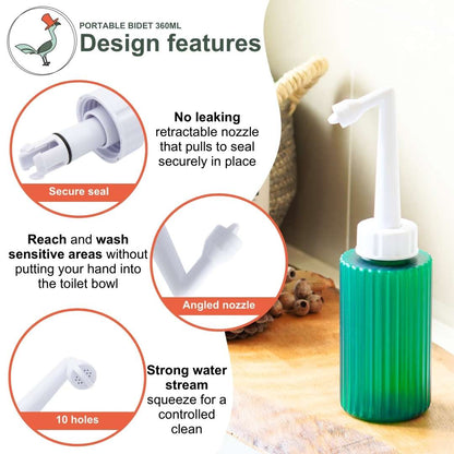 design features of the portable bidet