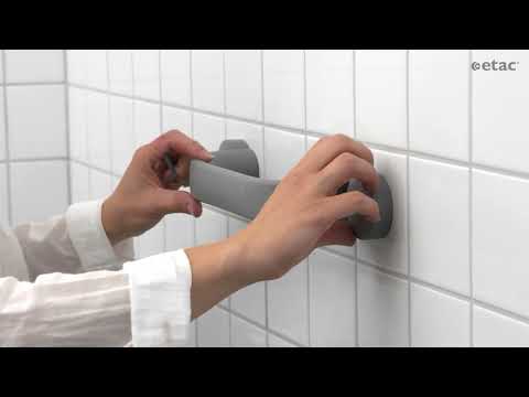 Instructions how to remove the adhesive bathroom grab rail