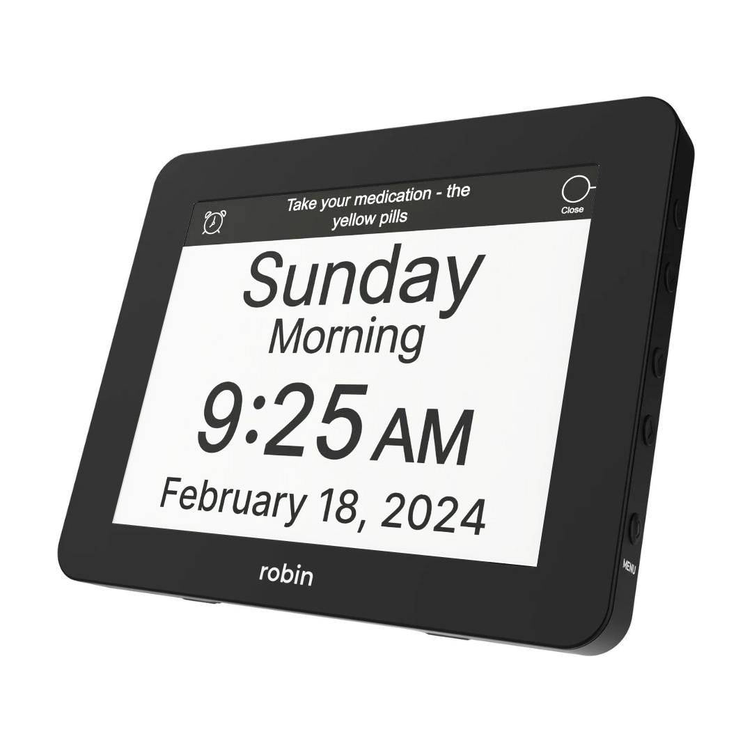 Robin Dementia Day Clock | Dementia Clocks | Reminder Clocks Australia ...
