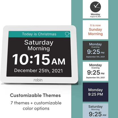 Dementia clock seven customisable themes