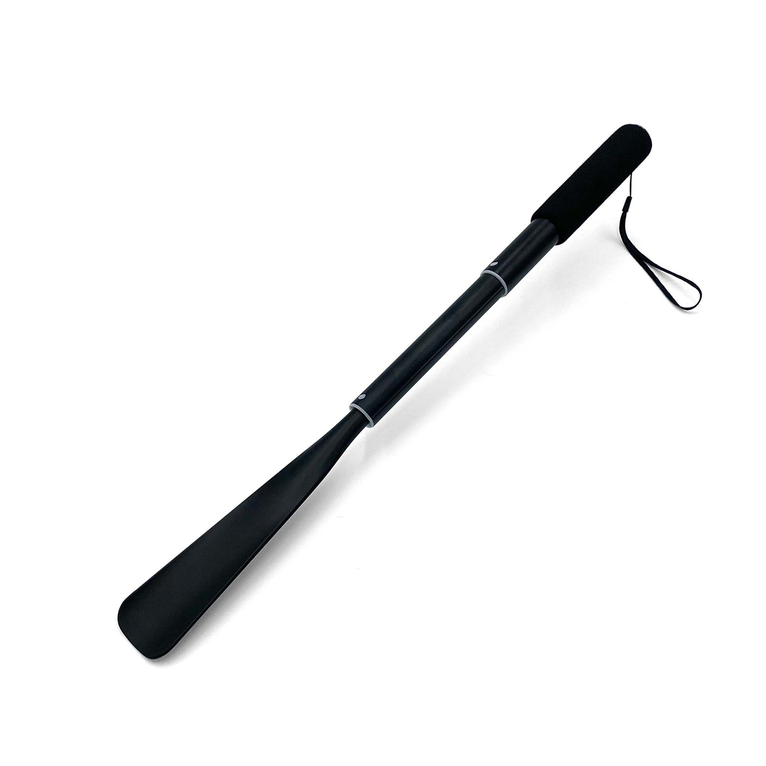 telescopic extendable extra long shoe horn partially collapsed