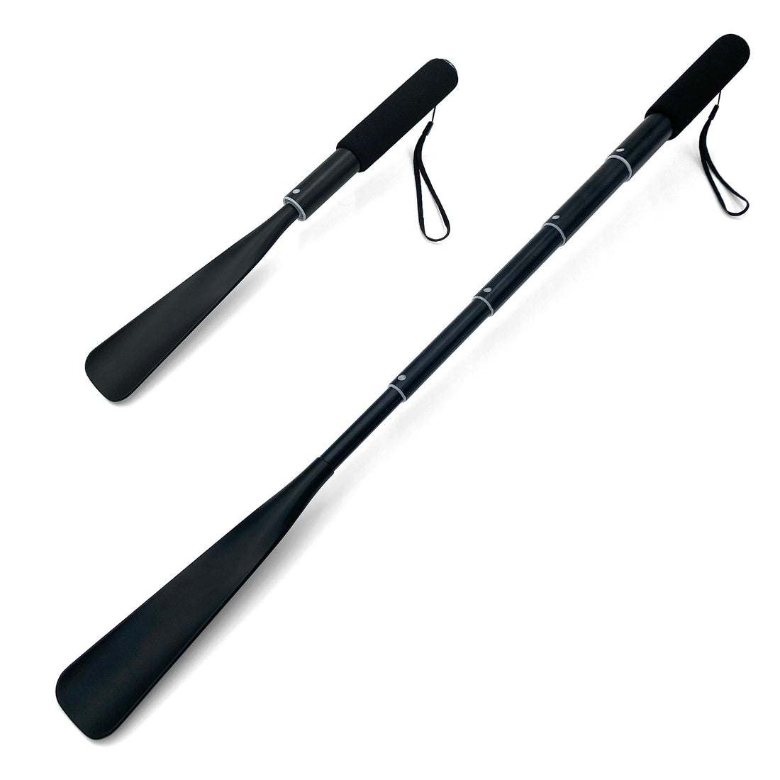 telescopic shoe horn extended and retracted