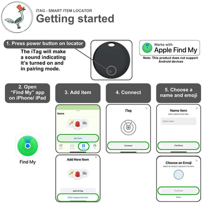iTag setup guide