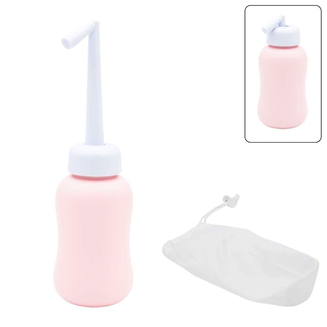 portable bidet pink with travel bag