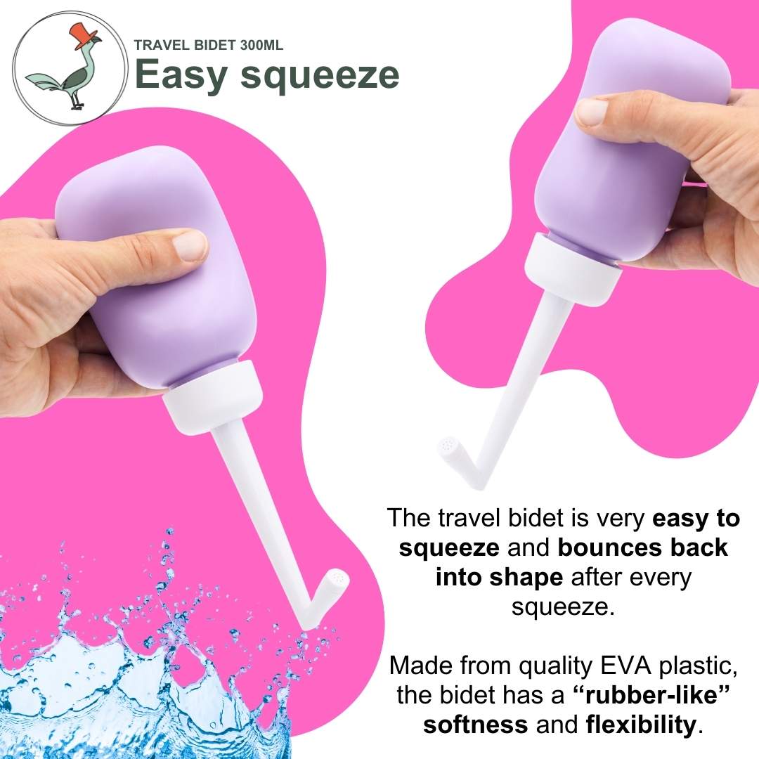 travel bidet squeezed and unsqueezed